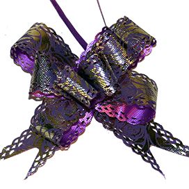 BUTTERFLY PULL BOWS 10PCS PURPLE