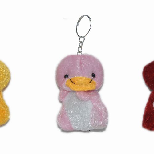 Duck keyring 6 in pack REDC.YELLOW OR PINK