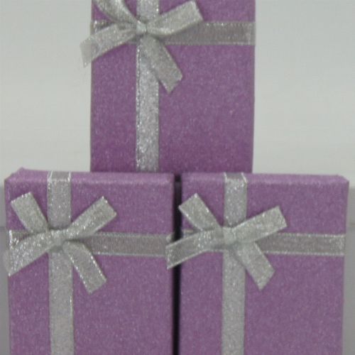 Jewelry Box Glitter Pack of 6 L/Pink